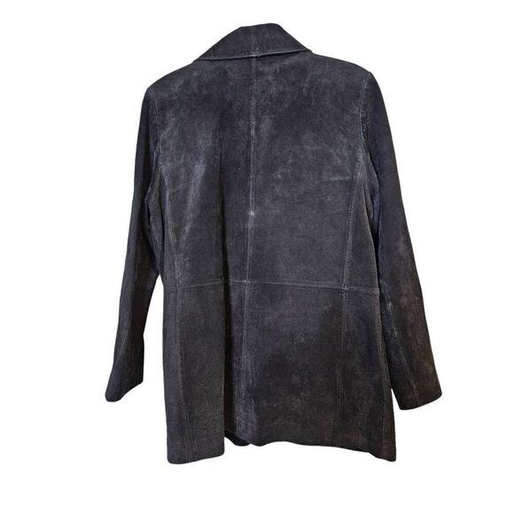 Bernardo black suede jacket.  Size M. - Picture 3 of 4